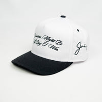 Tomorrow Might Be Snapback Hat (WHITE/BLACK)