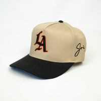 Jrip x LA Snapback Hat (KHAKI/BLACK)