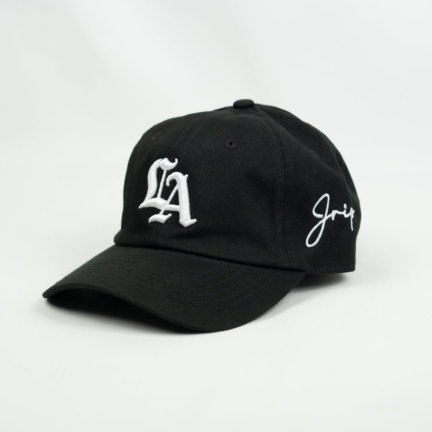 LA Old English Dad Hat (BLACK)