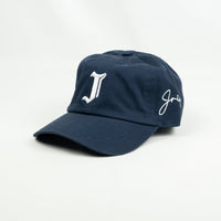 Signature J Dad Hat (NAVY BLUE)