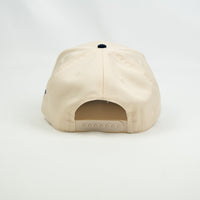 Bet On Myself V2 Snapback Hat (CREAM/NAVY BLUE)