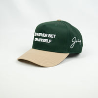 Bet On Myself V3 Snapback Hat (GREEN/KHAKI)