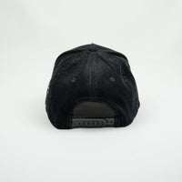 "J" Signature Snapback Hat (BLACK CORDUROY)