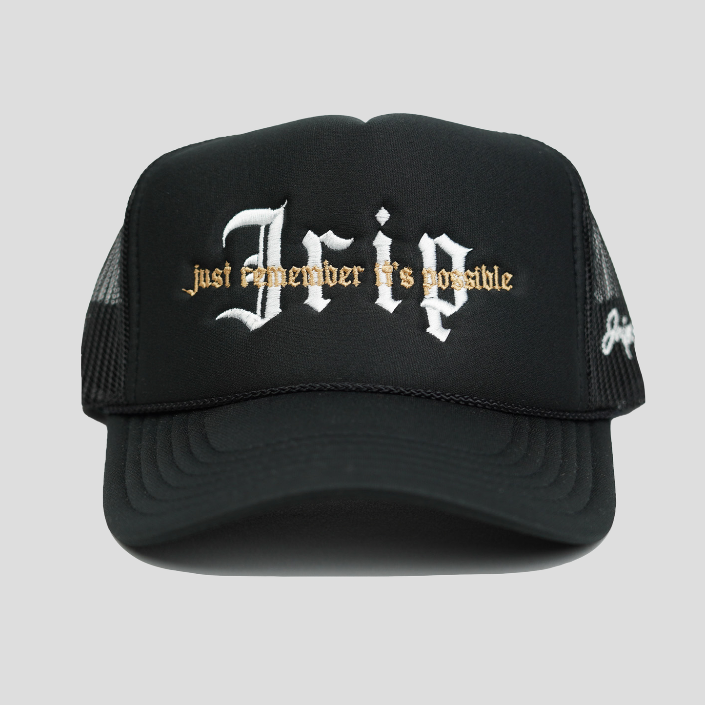 Jrip DWIW Slogan Trucker Hat (BLACK)