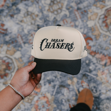 Dream Chasers Snapback Hat (CREAM/BLACK)