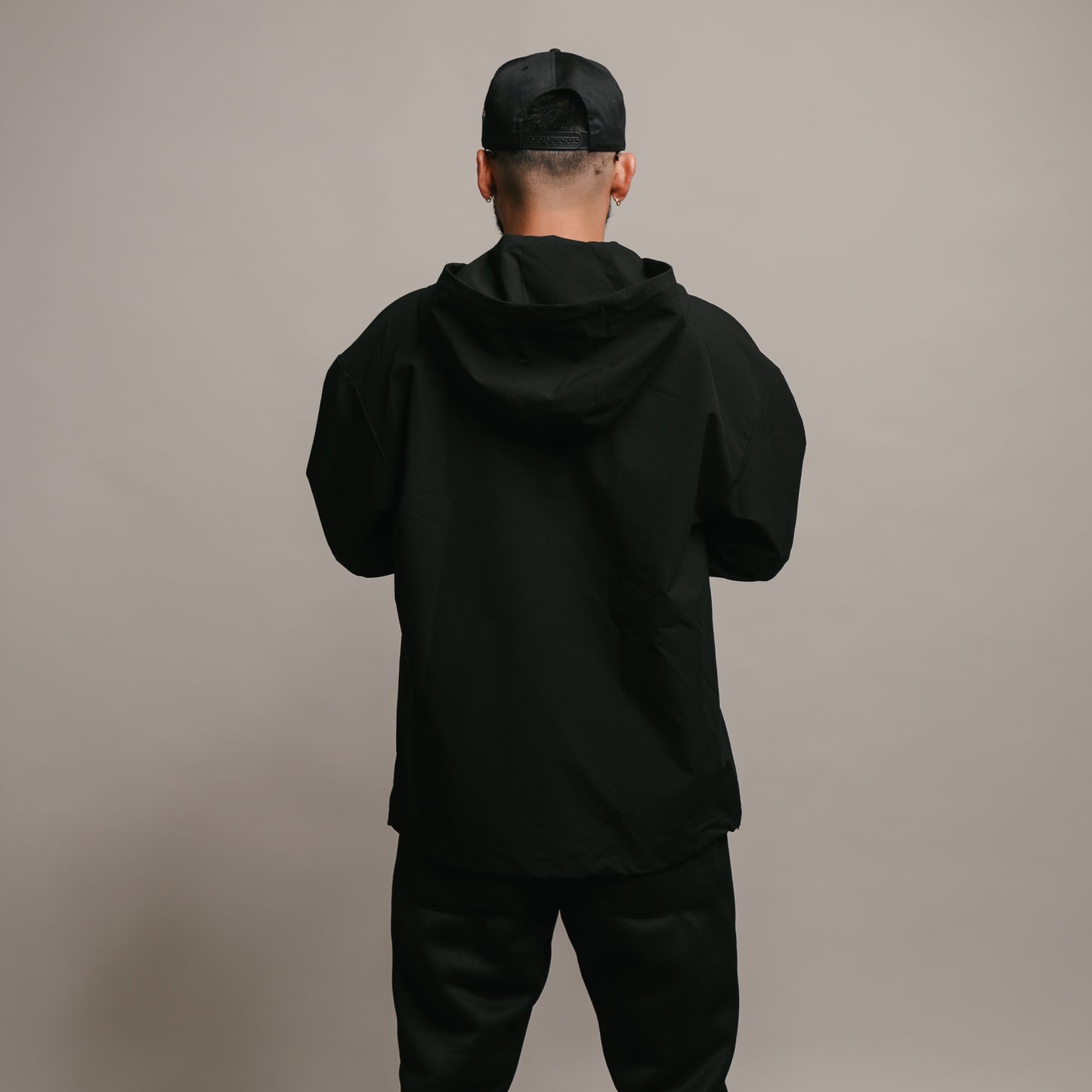 Hooded Anorak (BLACK)