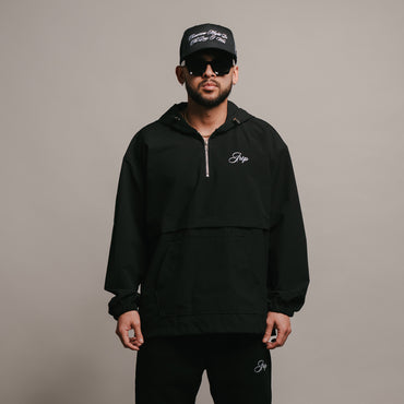 Hooded Anorak (BLACK)