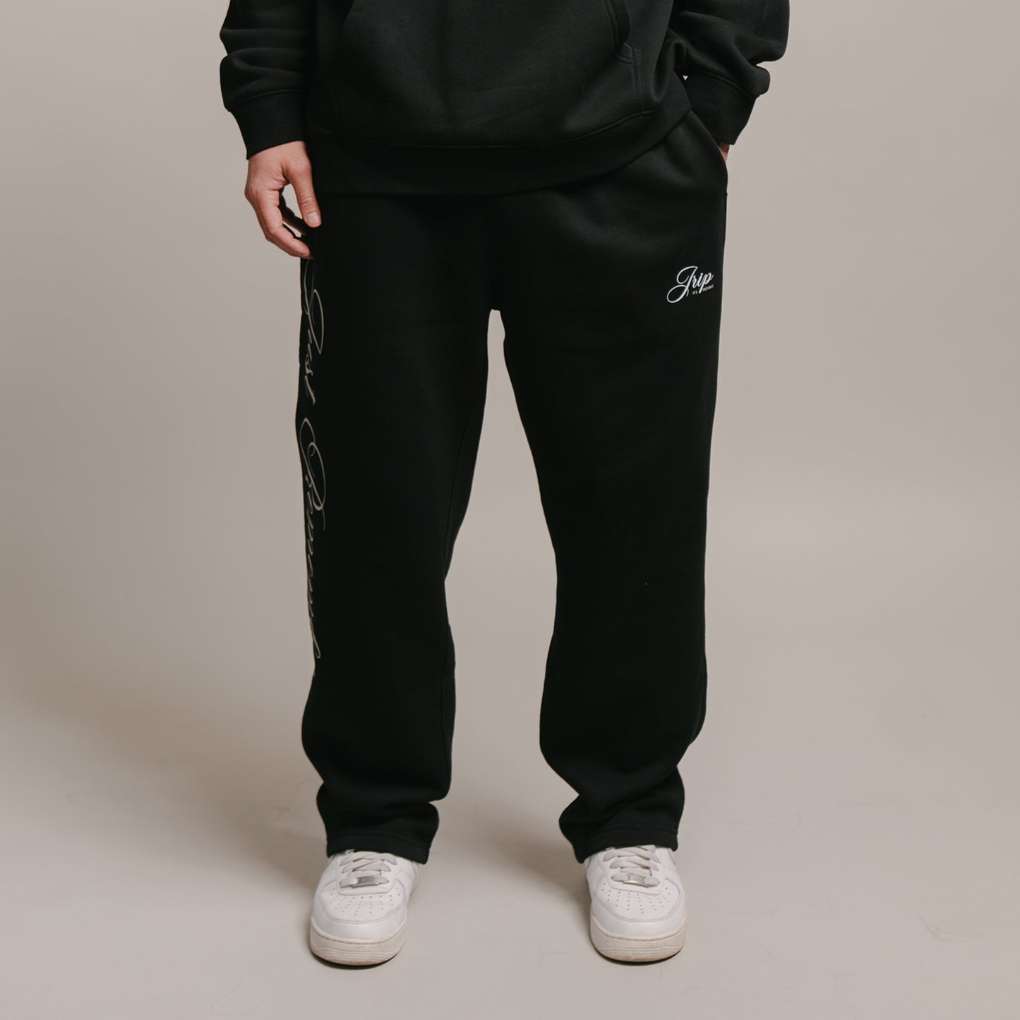 Just Remember Straight Leg Sweatpants (BLACK)
