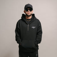 Just Remember Quarter Zip Hoodie (BLACK)