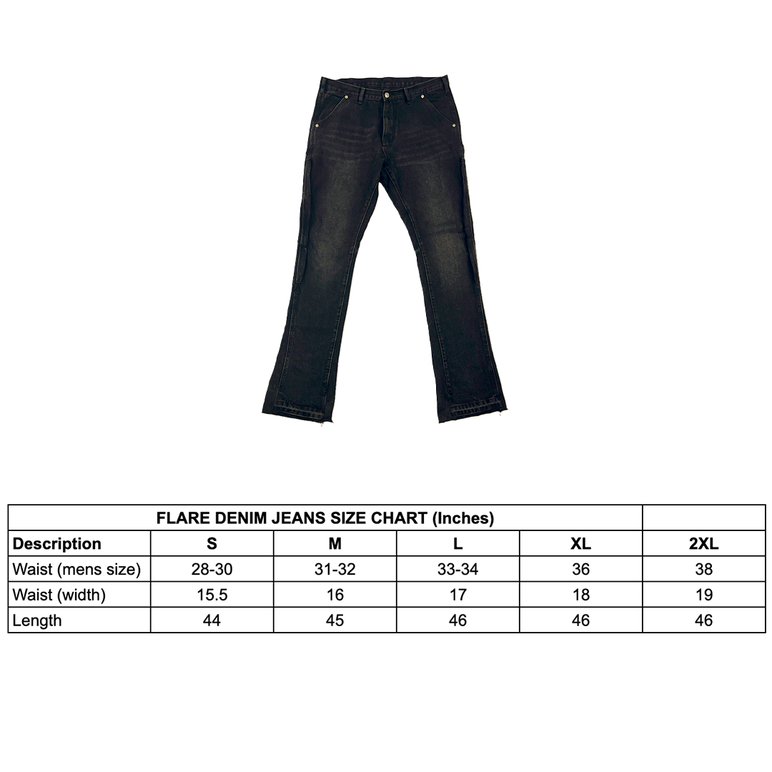 Jrip Flare Denim Pants (BLACK)