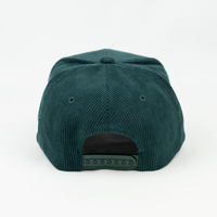 "J" Signature Snapback Hat (DARK GREEN CORDUROY)