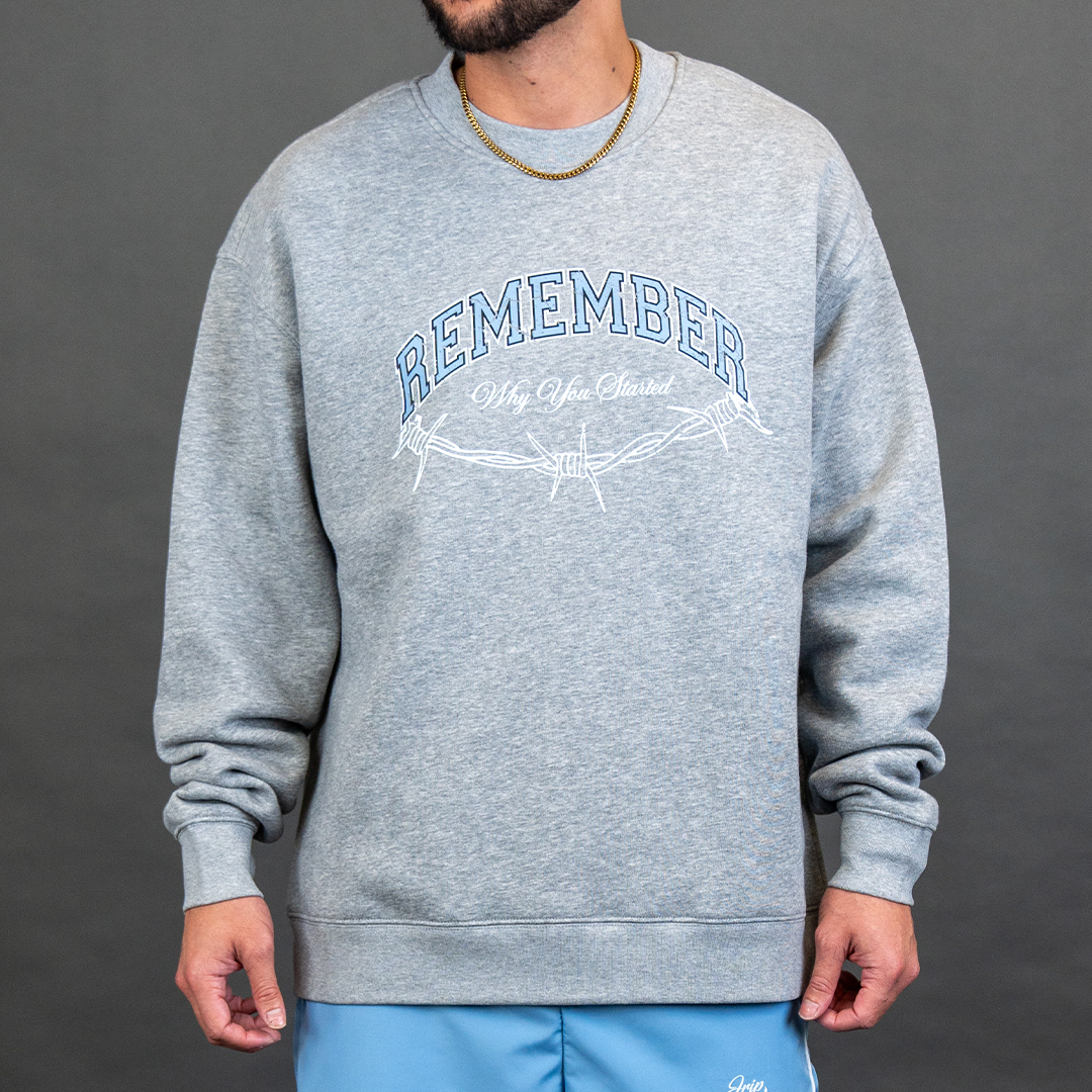 Remember Crewneck Sweater (GREY)