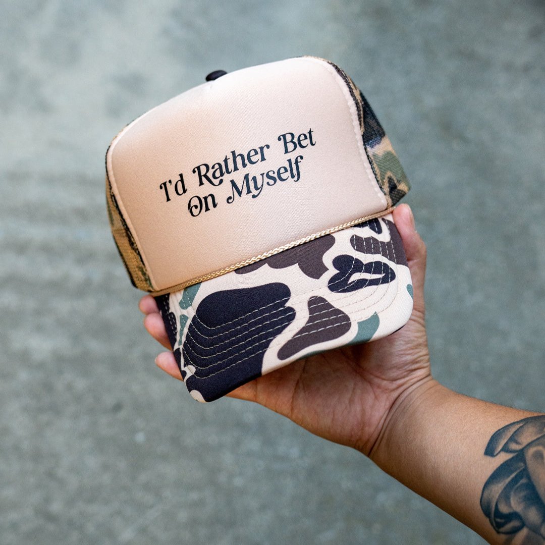 Bet On Myself Trucker Hat V1 (CAMO/2-TONE)
