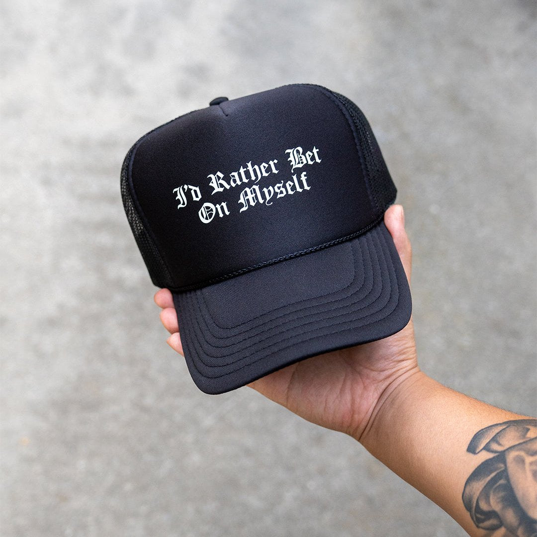 Bet On Myself Trucker Hat V2 (BLACK)