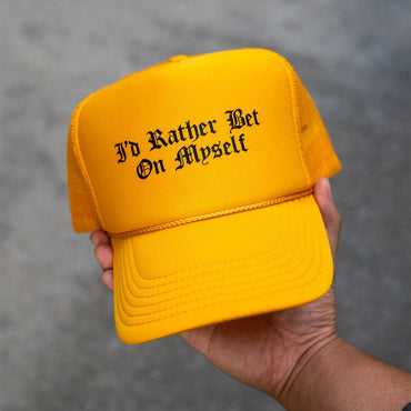 Bet On Myself Trucker Hat V2 (YELLOW)