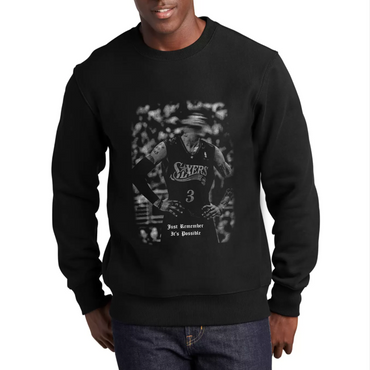 IVERSON BLUR Crewneck Sweater (BLACK)