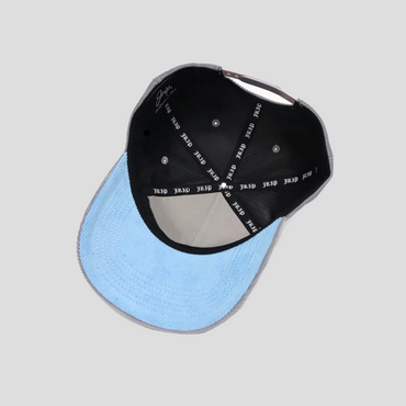 J Logo Premium Snapback Hat (GREY CORDUROY)