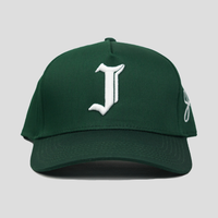 "J" Signature Snapback Hat (GREEN)
