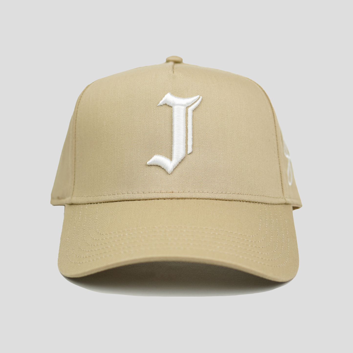 "J" Signature Snapback Hat (KHAKI)