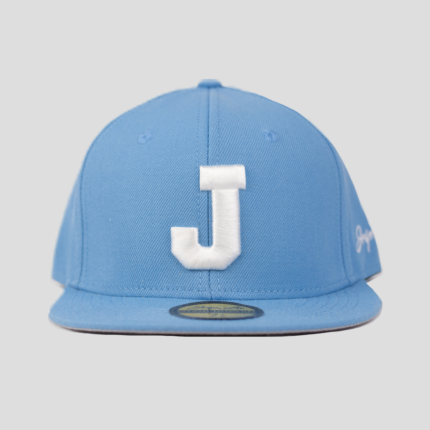 J FITTED HAT (LIGHT BLUE)