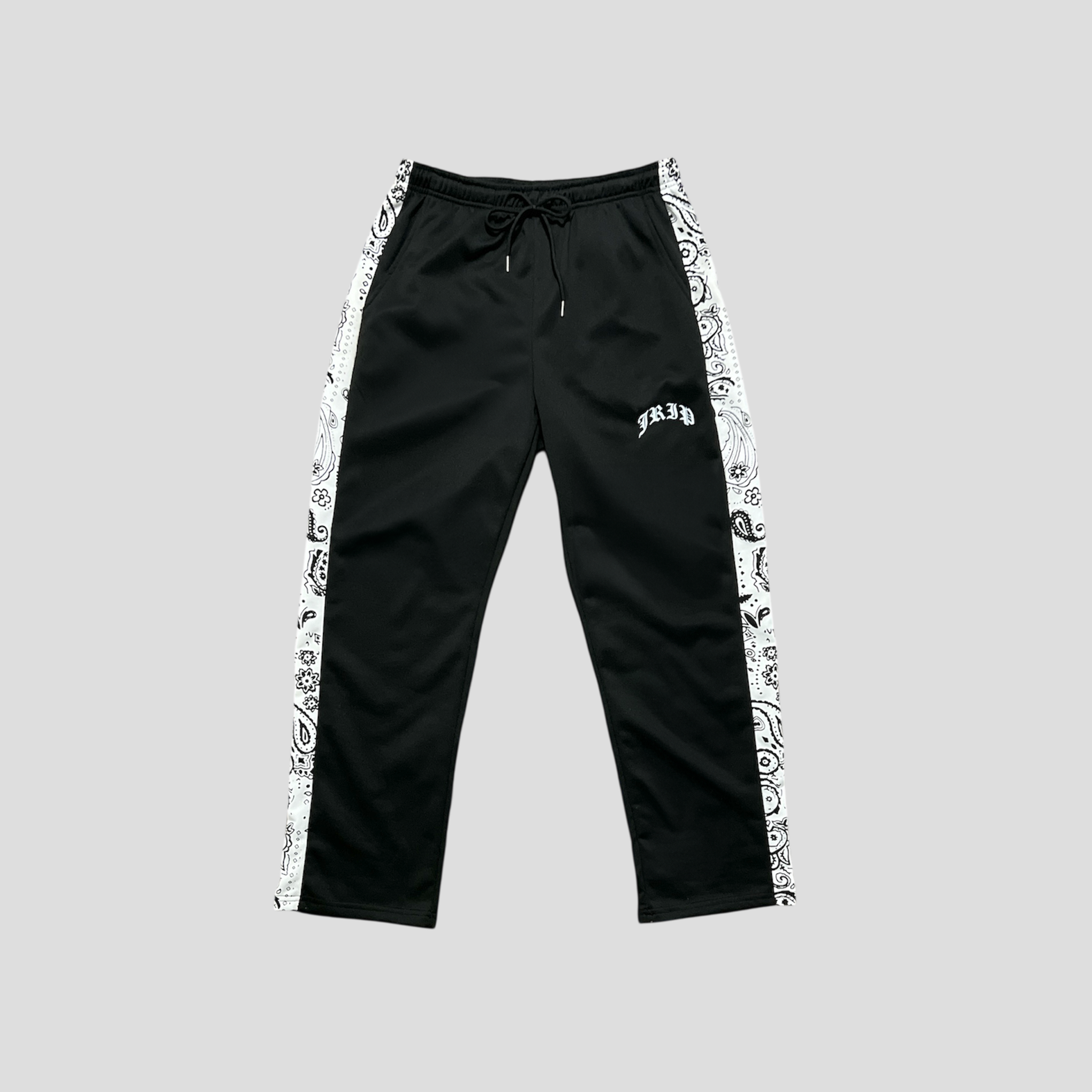 Paisley Track Pants (BLACK)