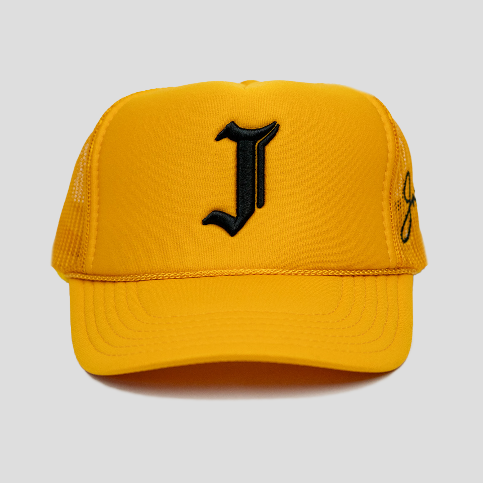 "J" Signature Trucker Hat (YELLOW)