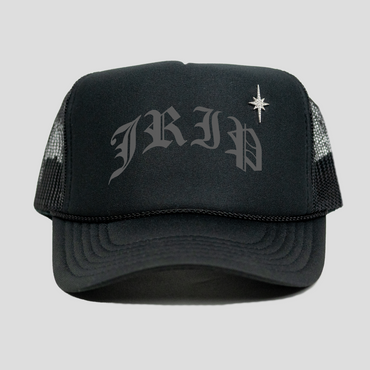 Jrip Bling Arch Trucker Hat (BLACK/BLACK)