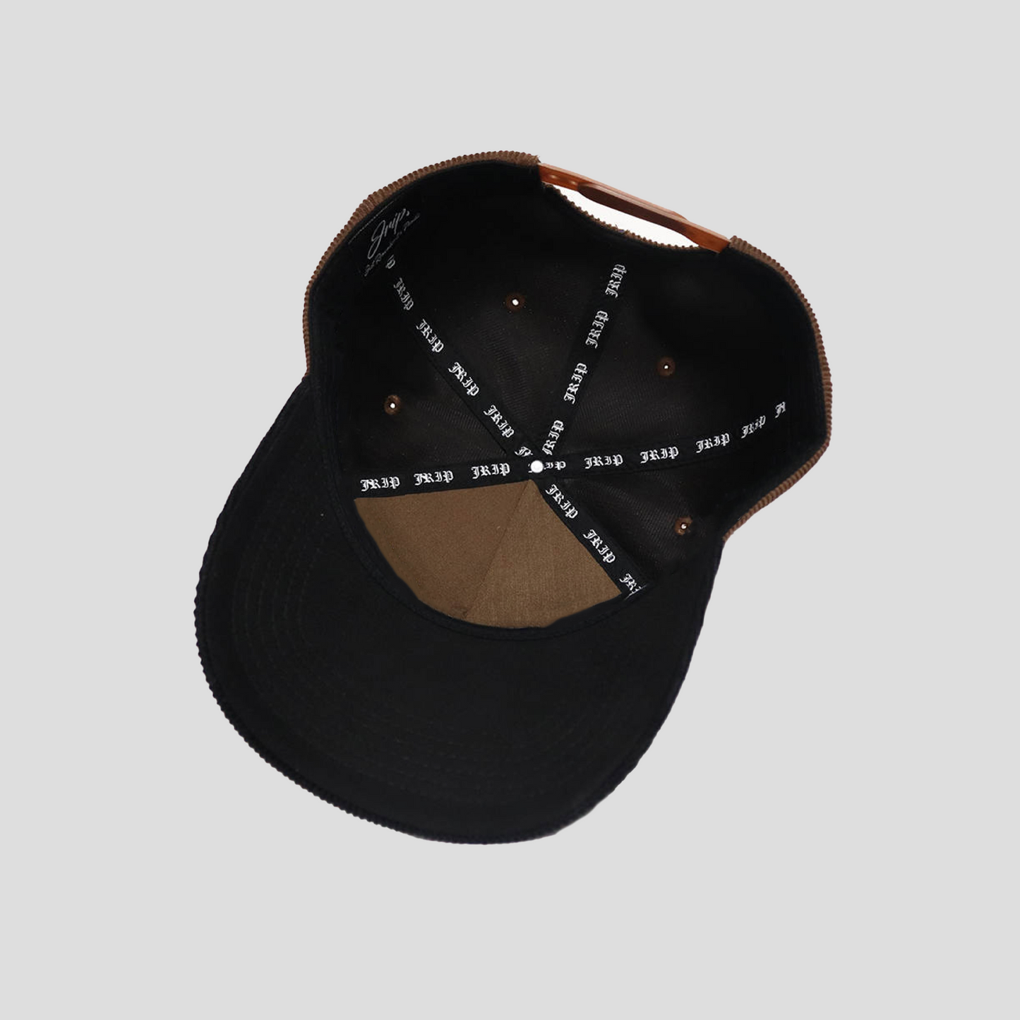 LA Premium Snapback Hat (MOCHA/BLACK CORDUROY)