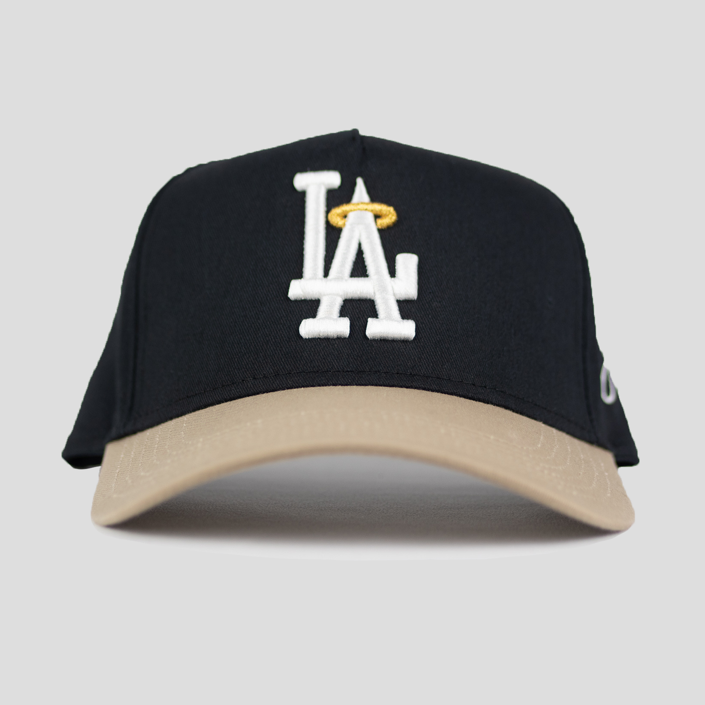 LA Halo Snapback Hat (BLACK/KHAKI)