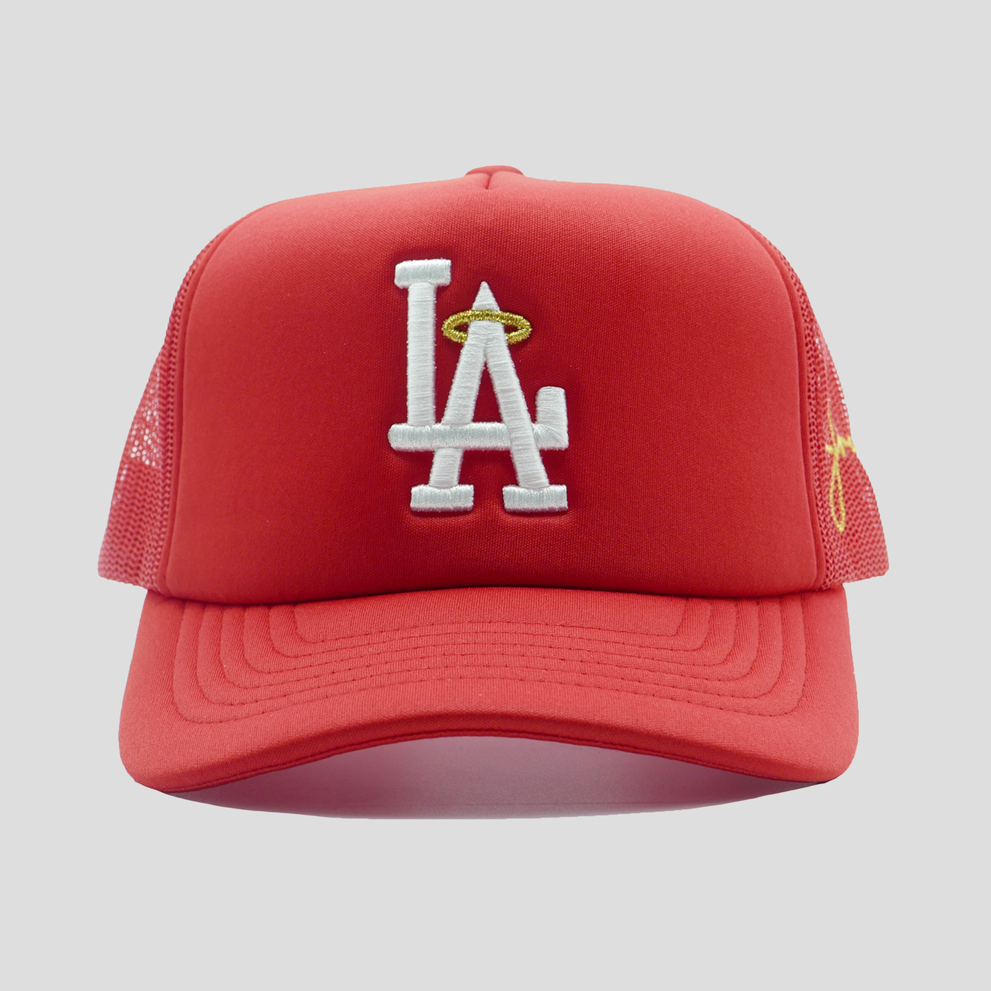 LA Halo Trucker Hat (RED)
