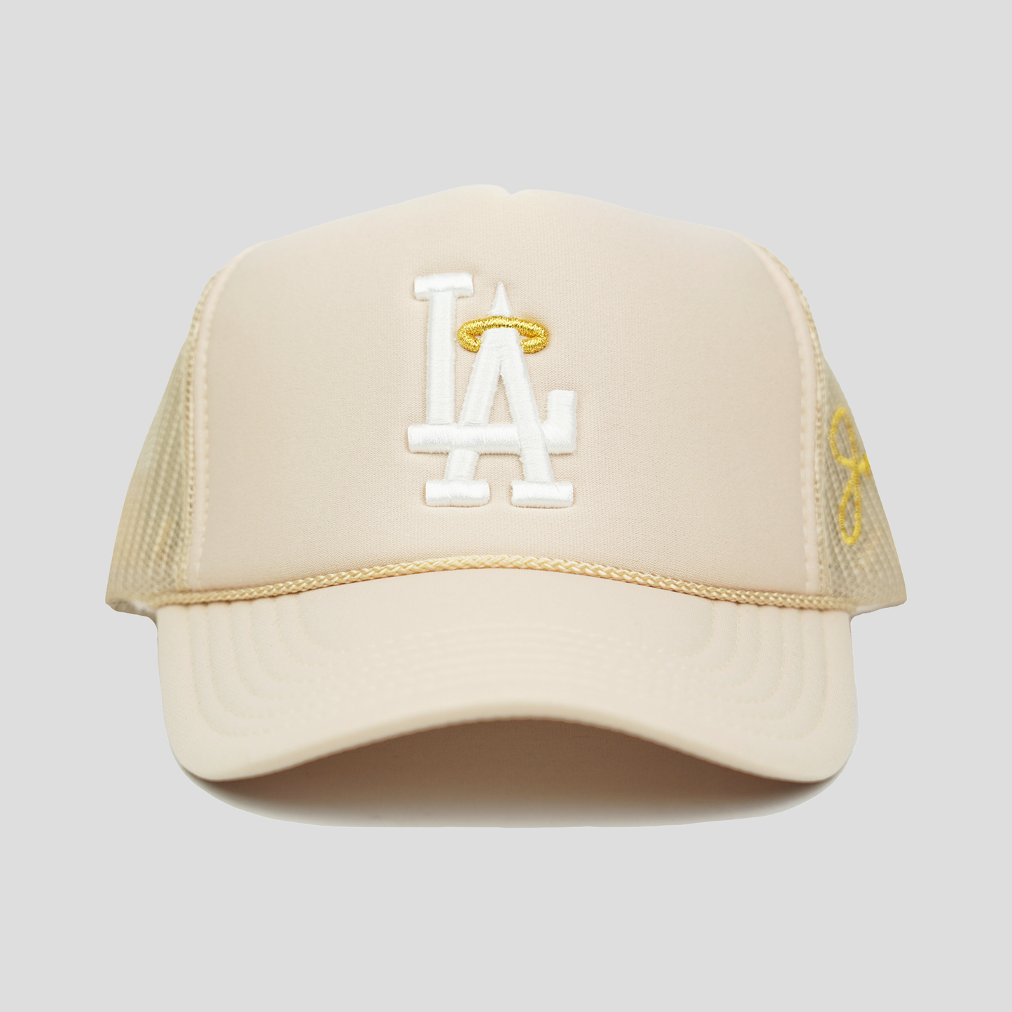 LA Halo Trucker Hat (TAN)