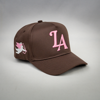 LA Angel Snapback Hat (BROWN)