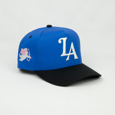 LA Angel Snapback Hat (BLUE/BLACK)