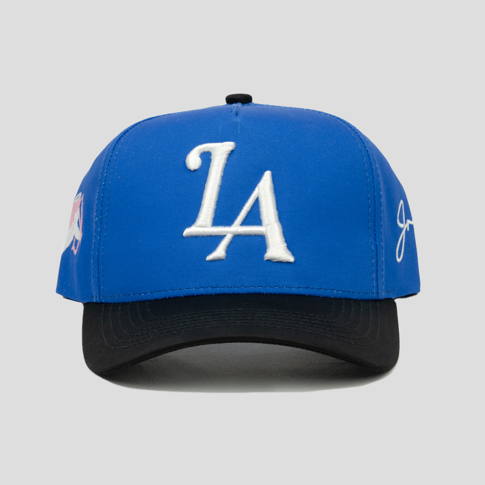 LA Angel Snapback Hat (BLUE/BLACK)