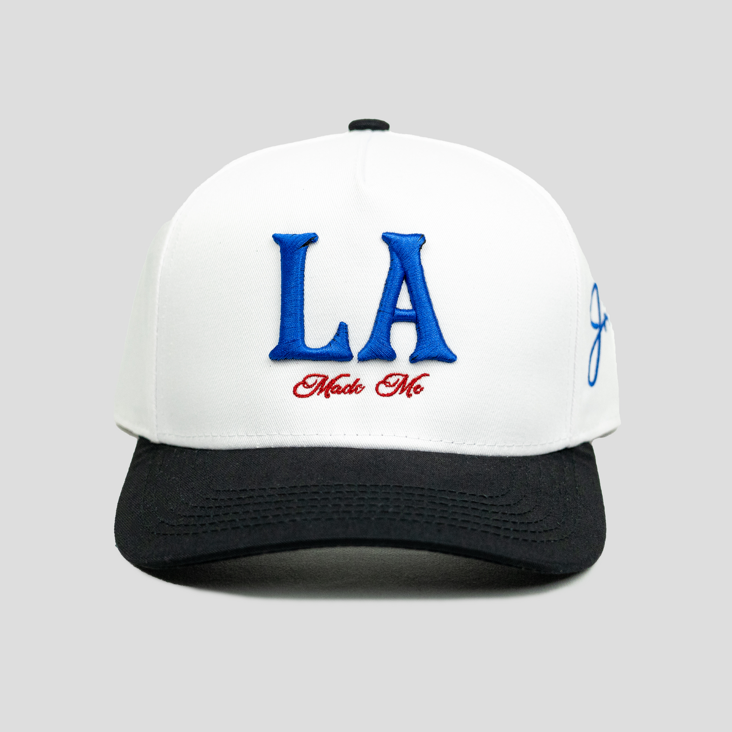 LA Made Me Snapback Hat (WHITE/BLACK)