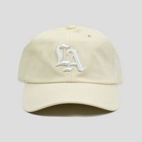 LA Old English Dad Hat (BEIGE)