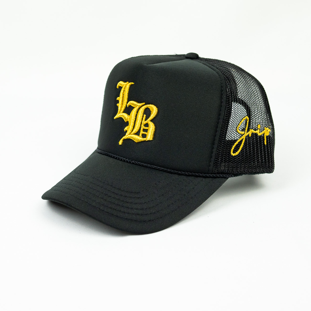 Jrip x LB Trucker Hat (BLACK/GOLD)