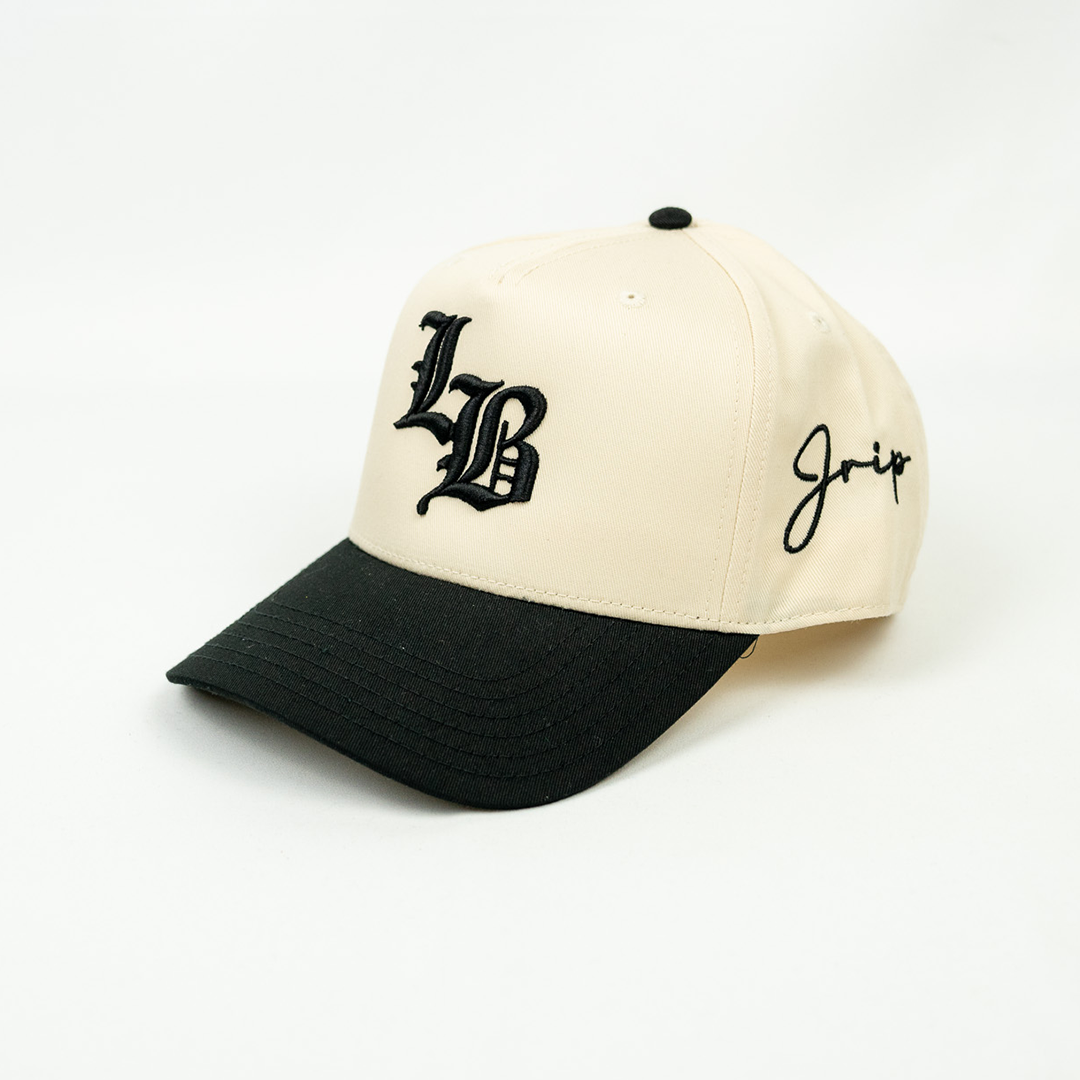 Jrip x LB Snapback Hat (CREAM/BLACK)