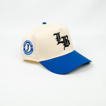 Jrip x LB Snapback Hat (CREAM/BLUE)