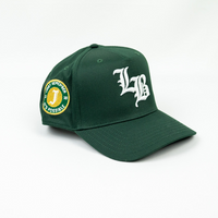 Jrip x LB Snapback Hat (DARK GREEN/WHITE)