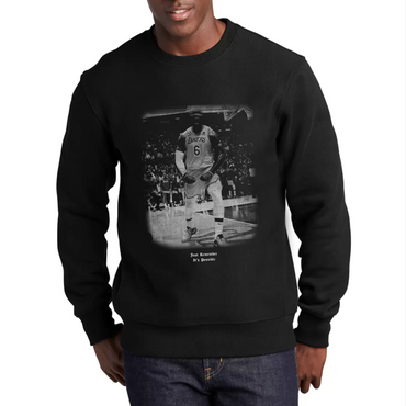 LEBRON BLUR Crewneck Sweater (BLACK)