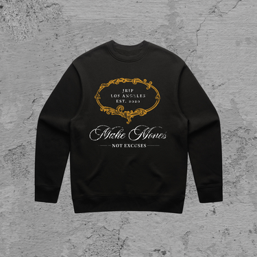 Luxe Make Moves Crewneck Sweater (BLACK)