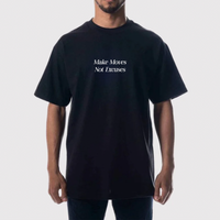 MAKE MOVES TEE (BLACK/WHITE)