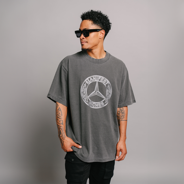 Manifest Riches Tee (VINTAGE BLACK)