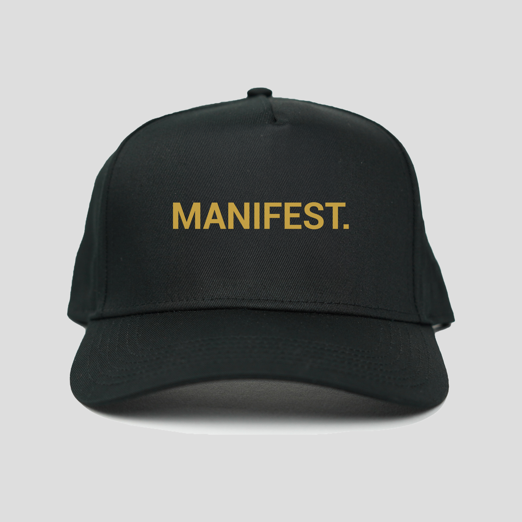 Manifest V2 Snapback Hat (BLACK/MUSTARD)