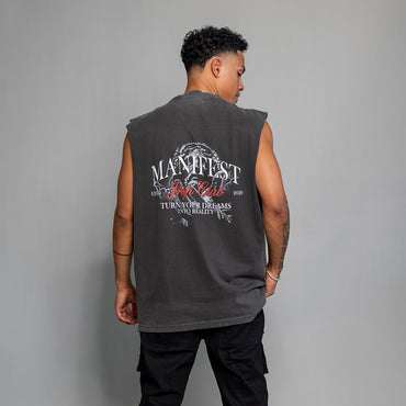 Manifest Muscle Tee (VINTAGE BLACK)