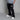 Button Snap Cargo Pants (BLACK)