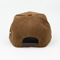 "J" Signature Snapback Hat (BROWN CORDUROY)