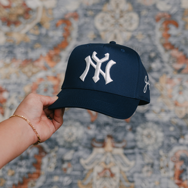 NY Snapback Hat (NAVY BLUE)
