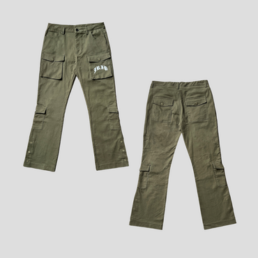 Jrip Button Snap Cargo Pants (OLIVE GREEN)